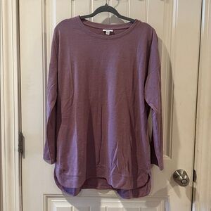 J. Jill Textured Mauve Knit Top